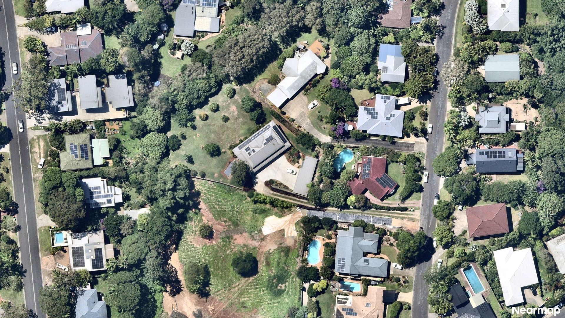 Vertical aerial view