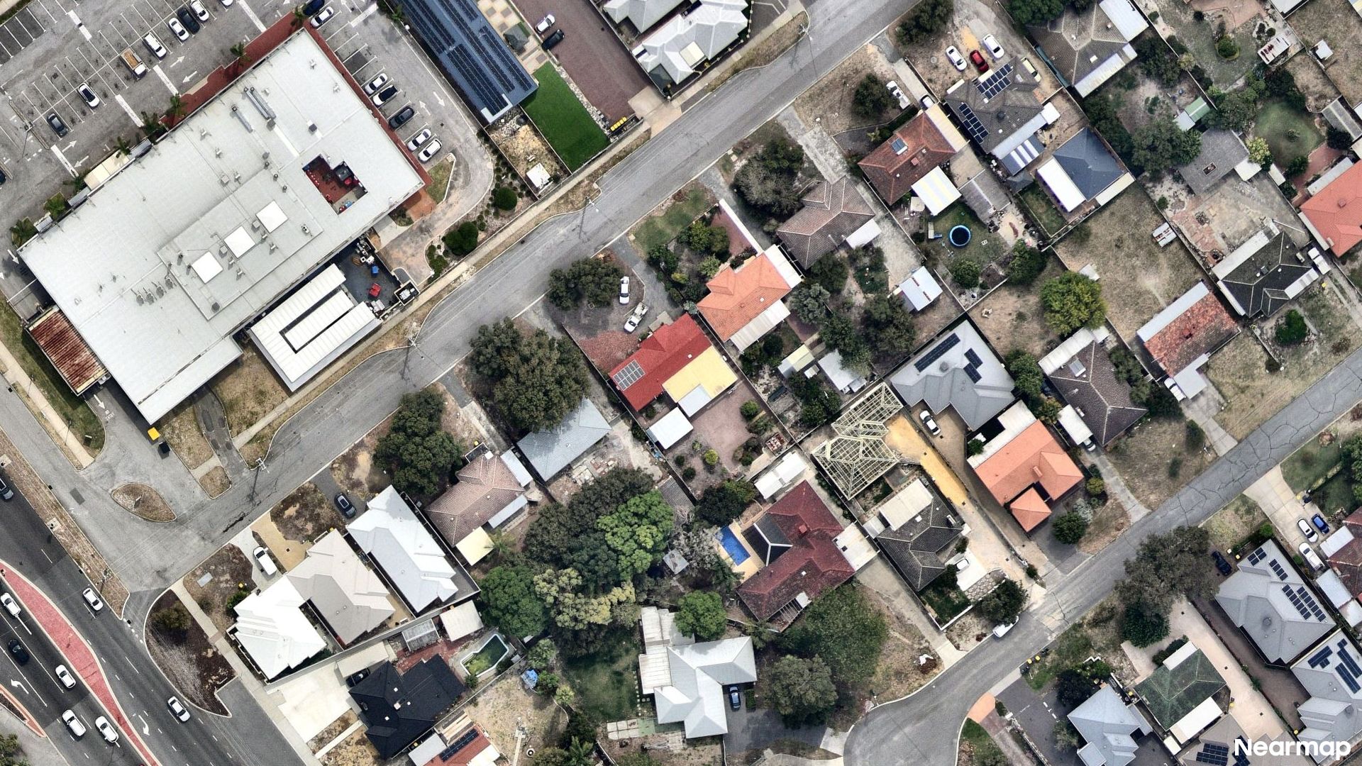 Vertical aerial view