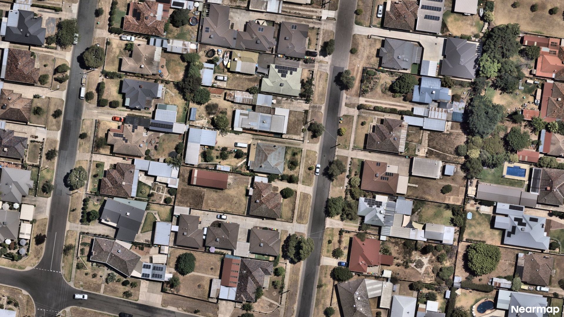 Vertical aerial view