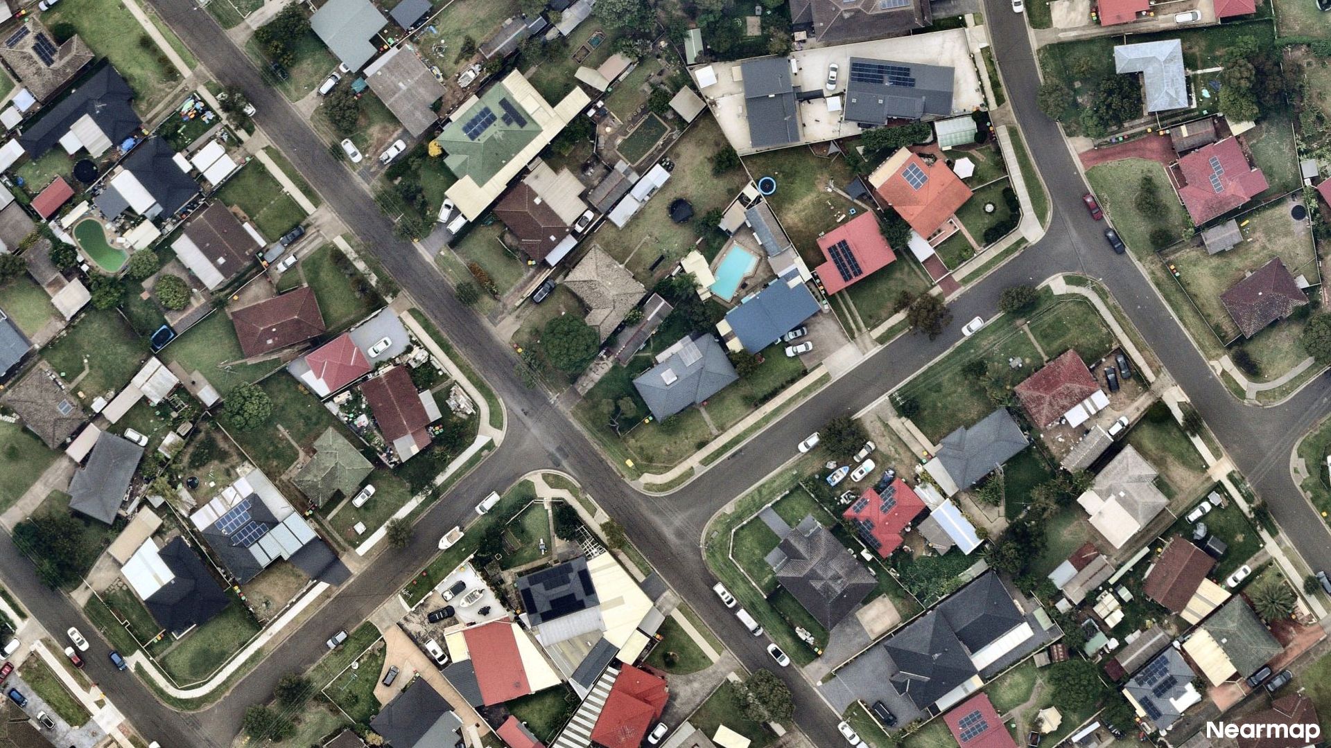 Vertical aerial view