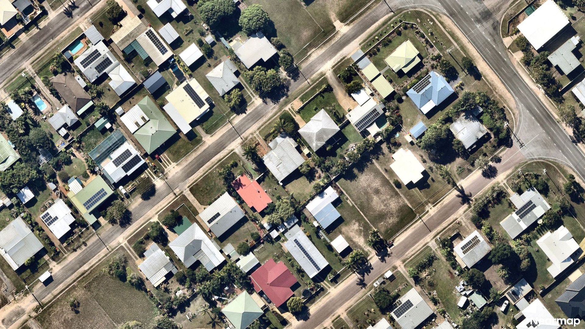 Vertical aerial view