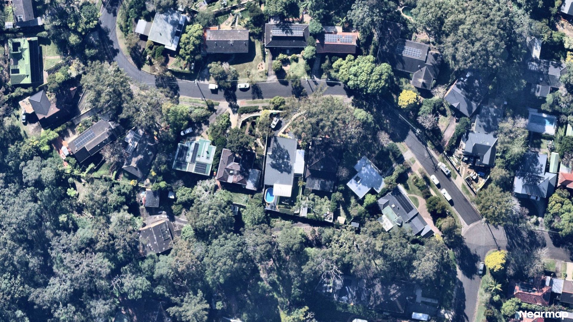 Vertical aerial view