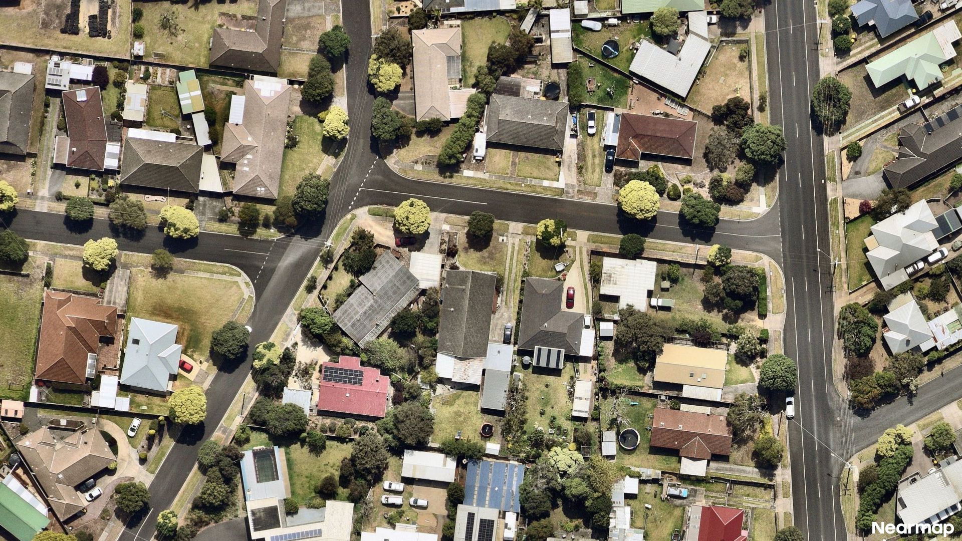 Vertical aerial view