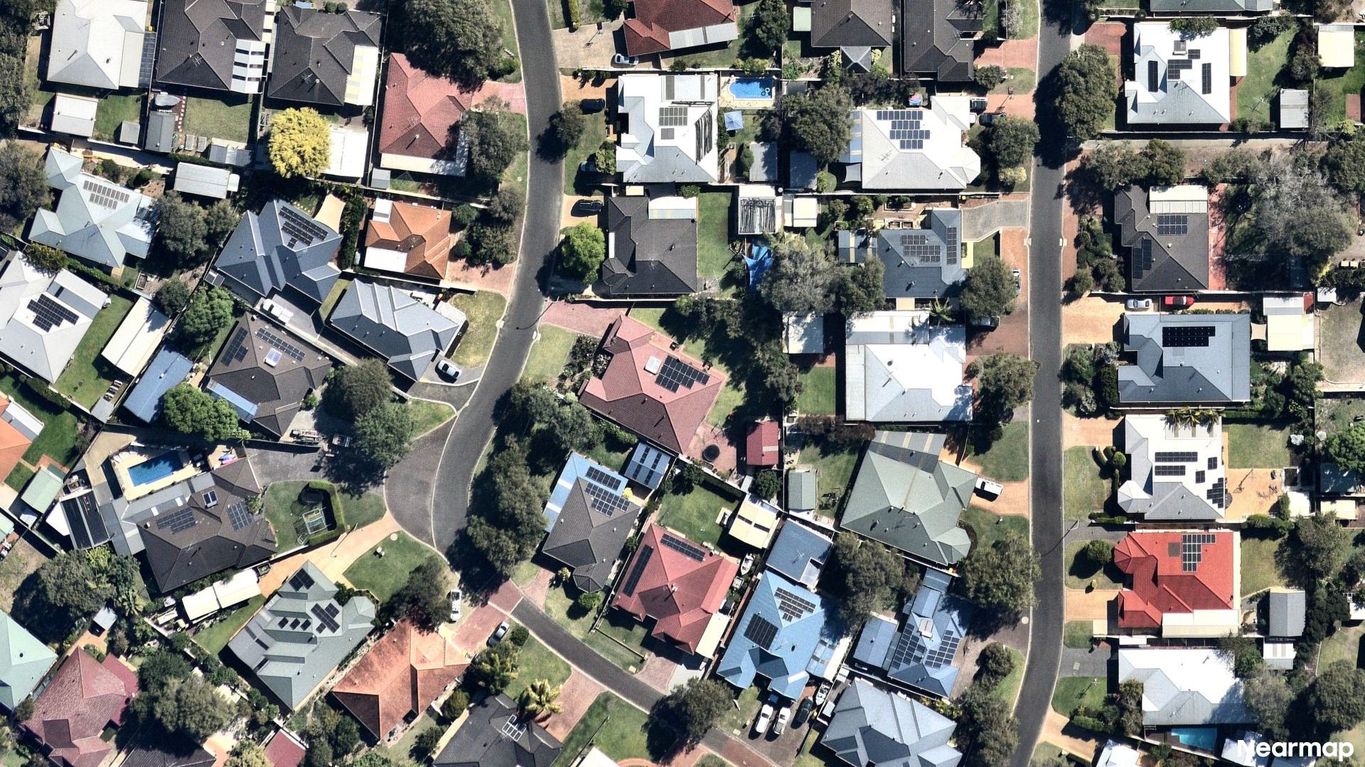 Vertical aerial view