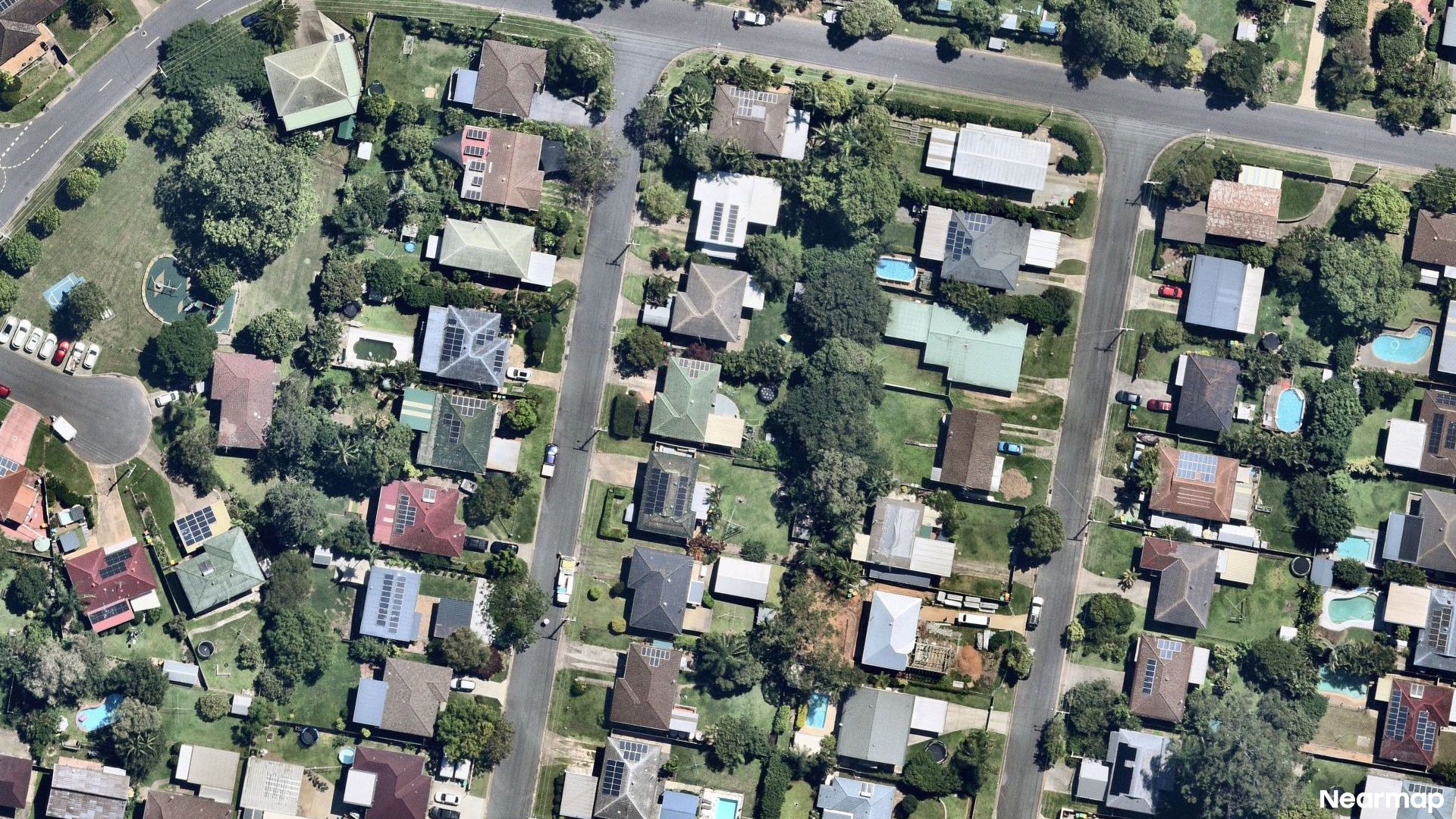 Vertical aerial view