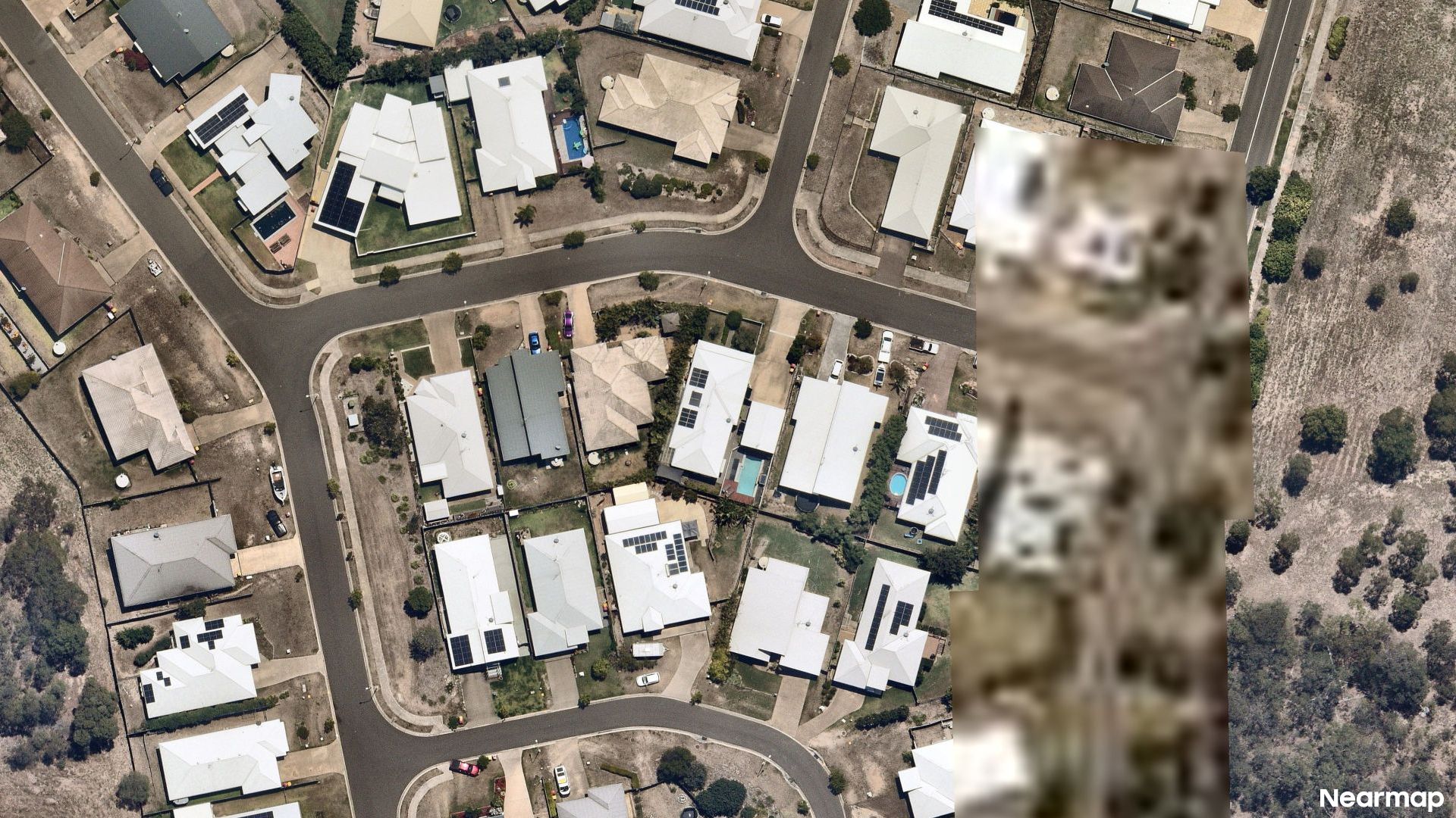 Vertical aerial view