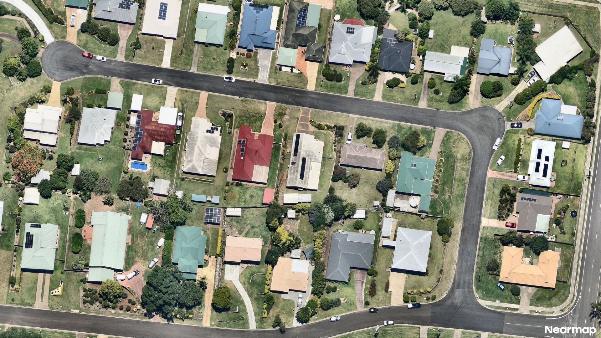Vertical aerial view