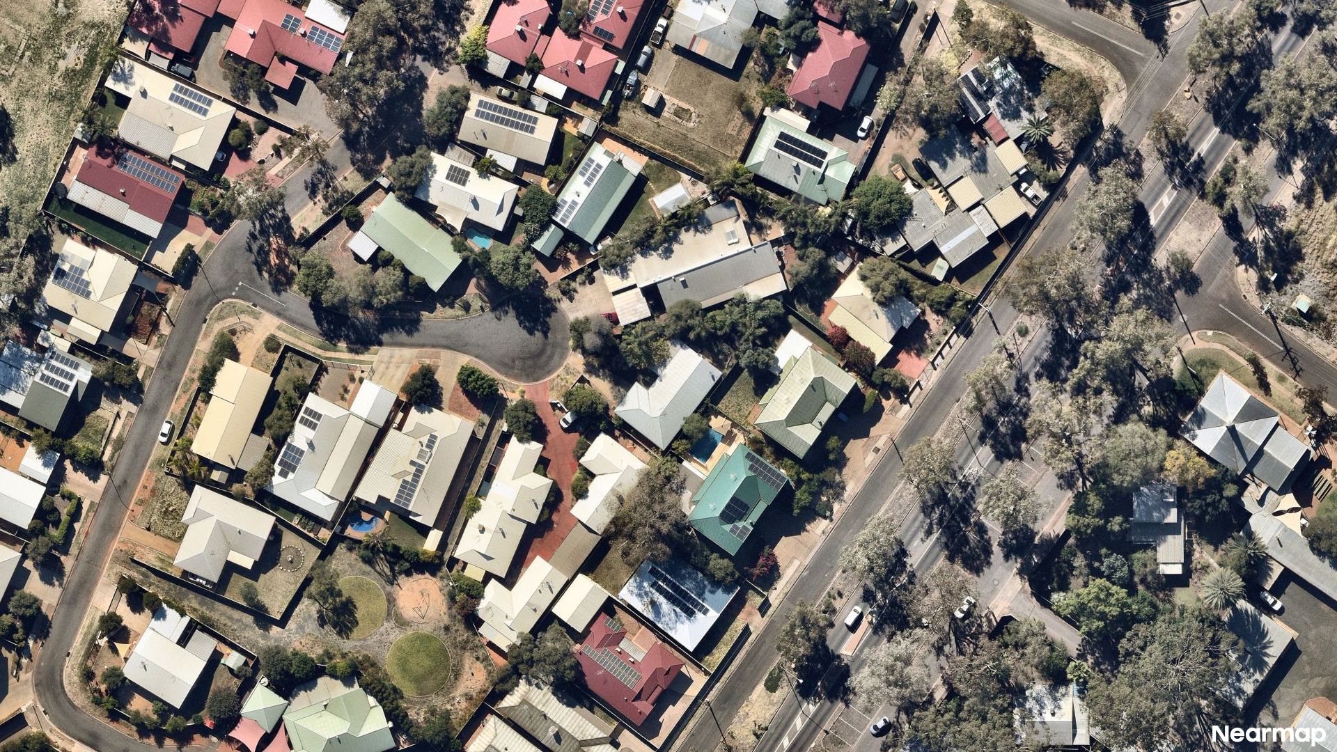 Vertical aerial view