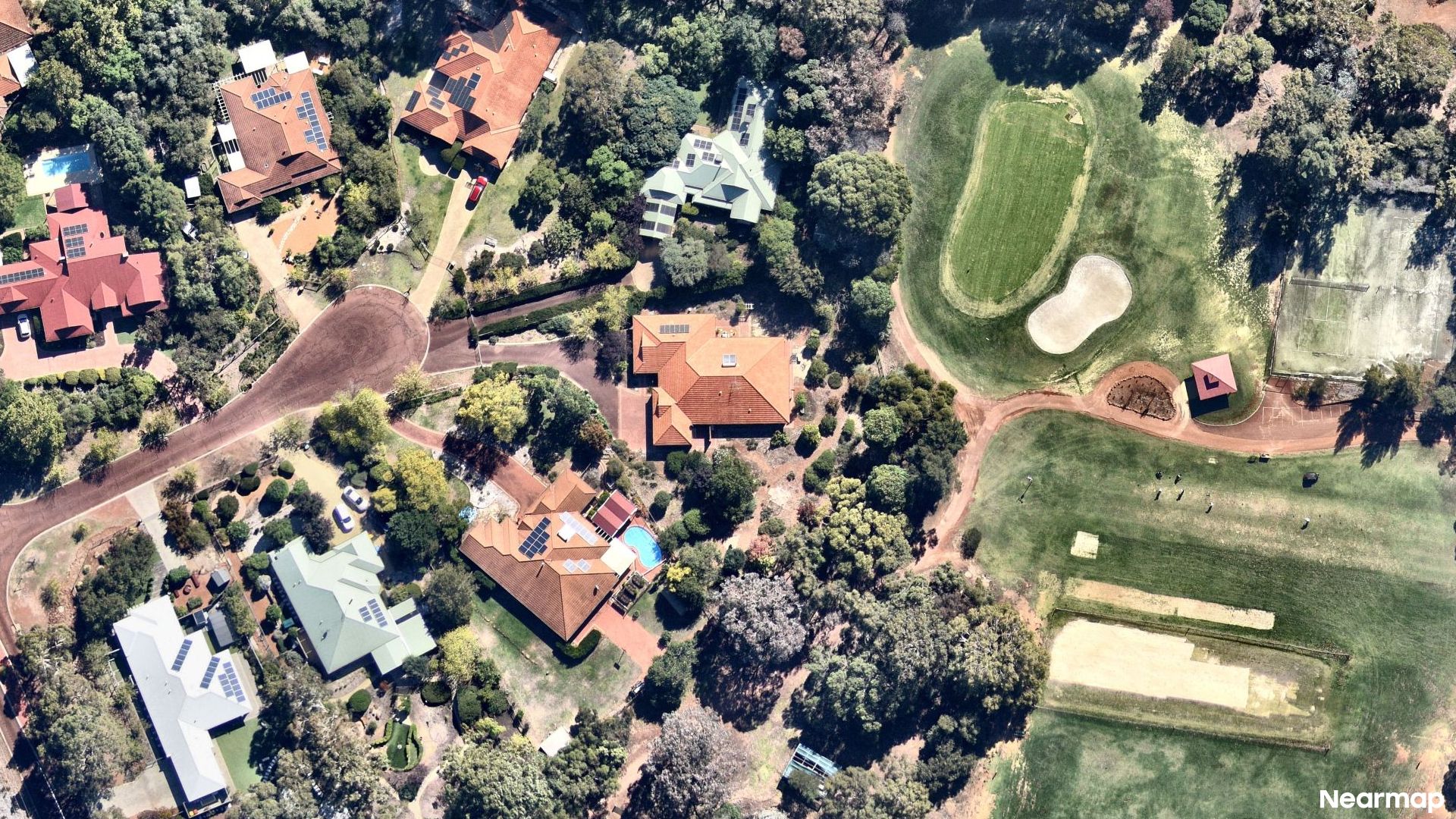 Vertical aerial view