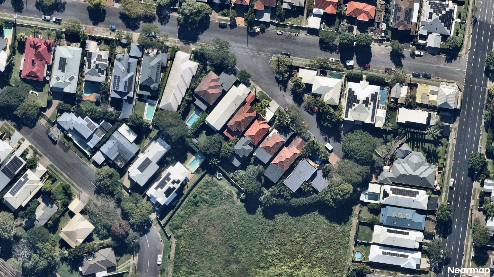 Vertical aerial view