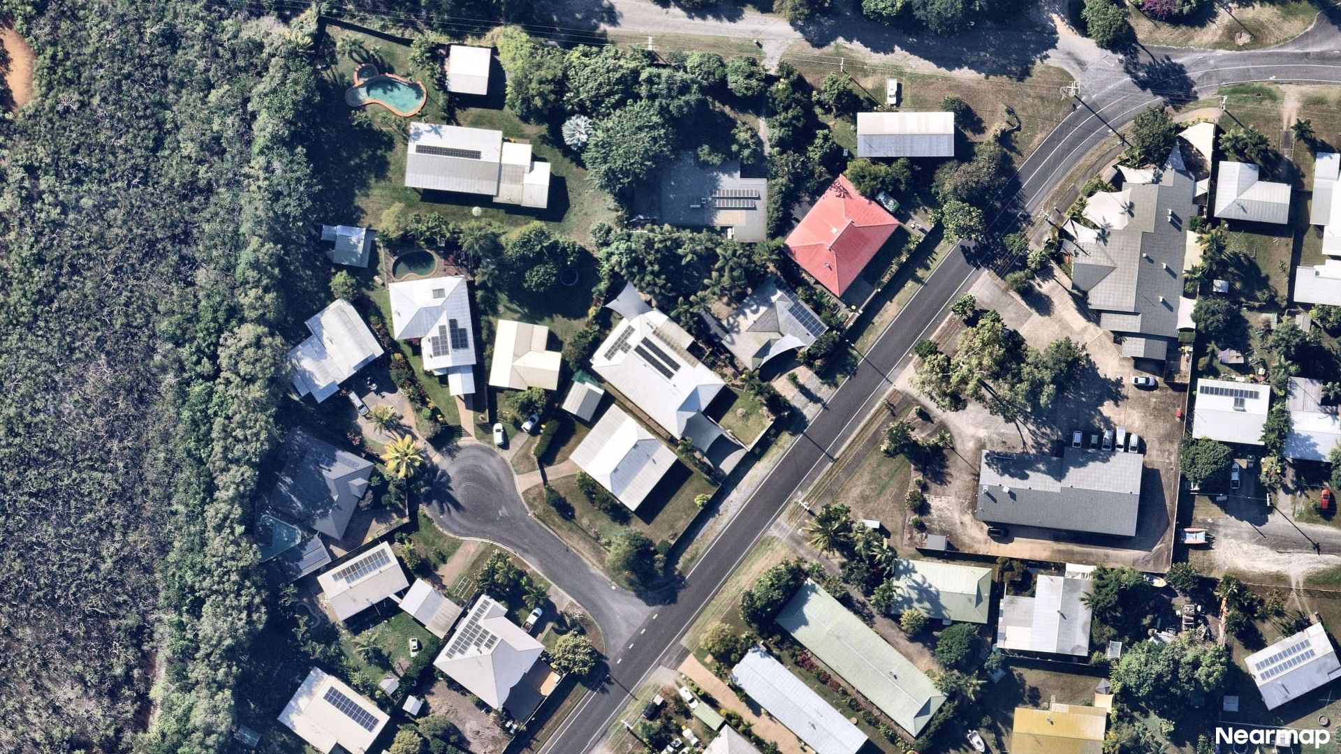 Vertical aerial view