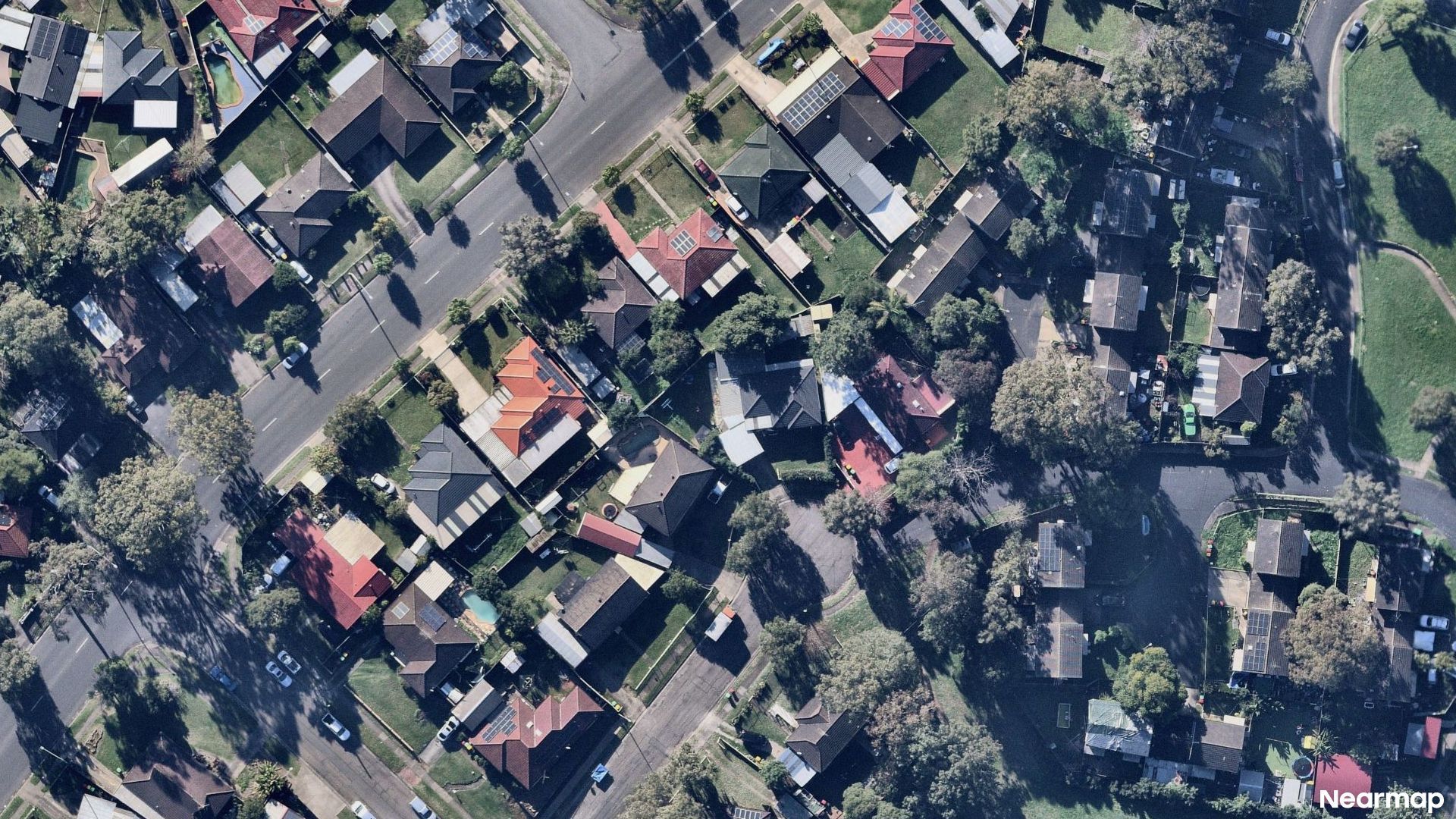 Vertical aerial view