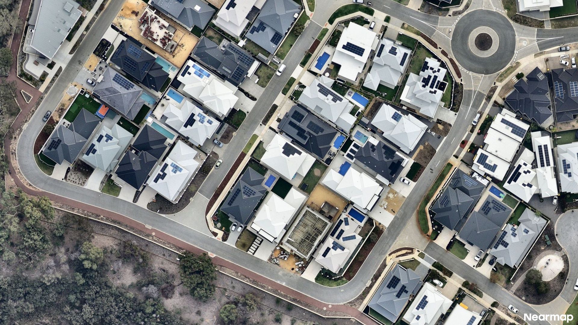 Vertical aerial view