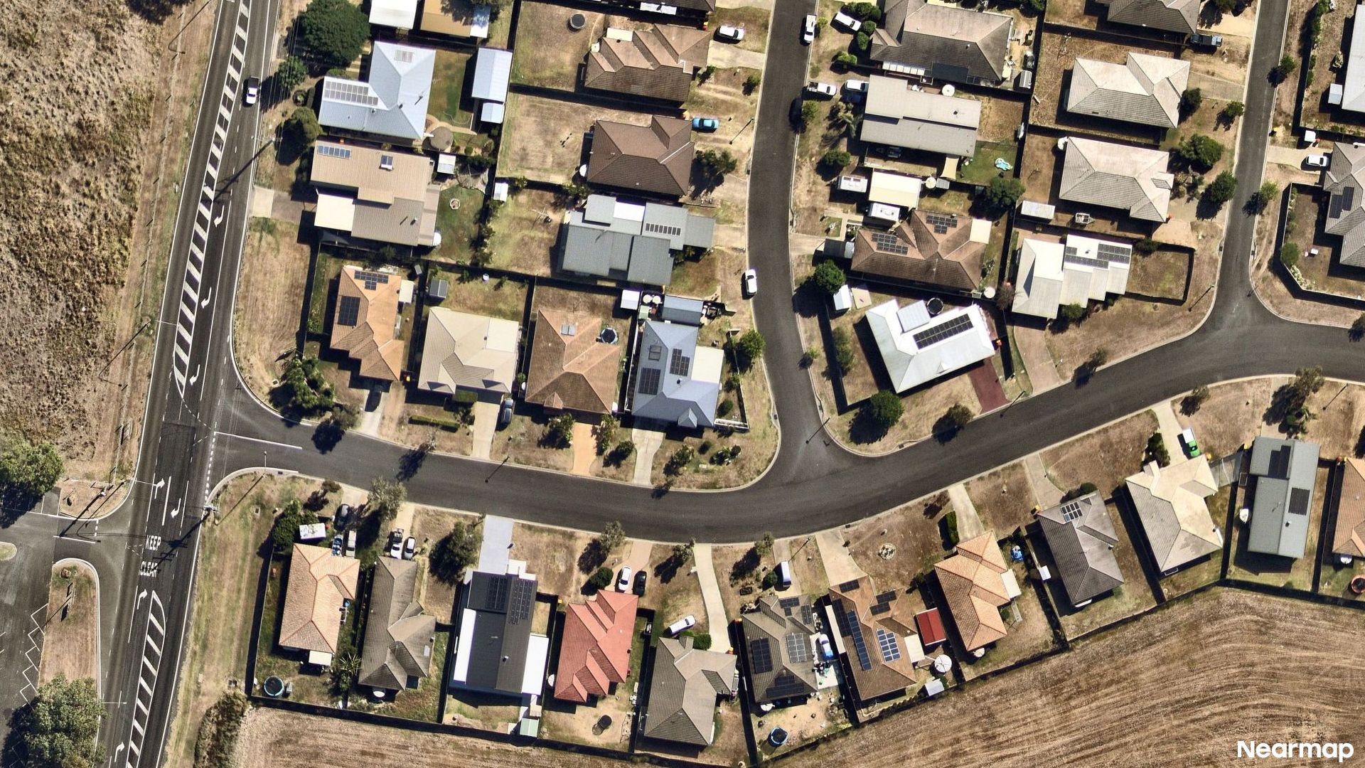 Vertical aerial view