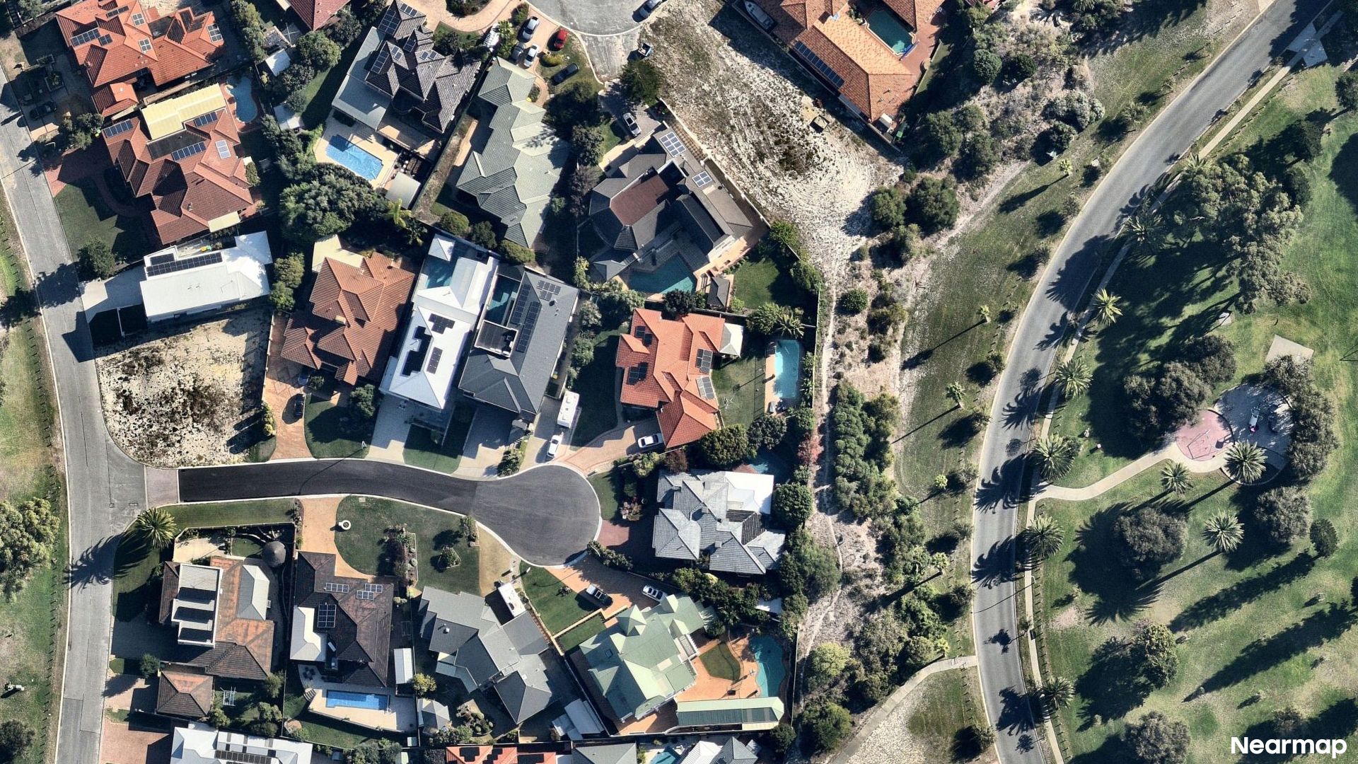 Vertical aerial view