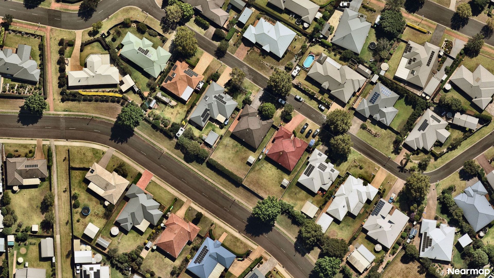 Vertical aerial view