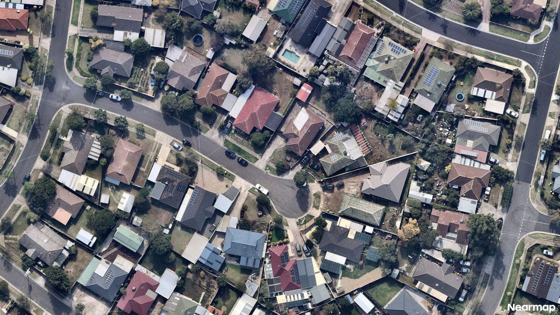 Vertical aerial view