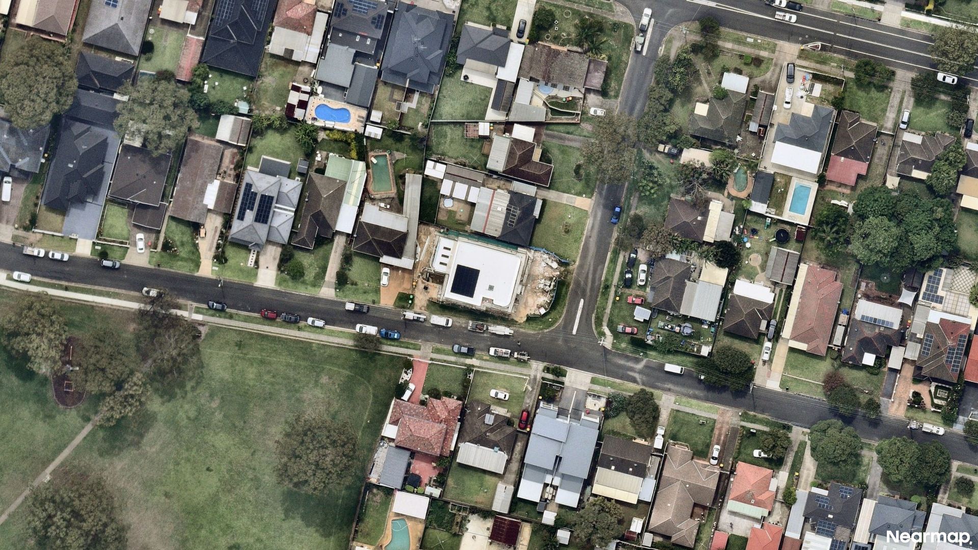Vertical aerial view