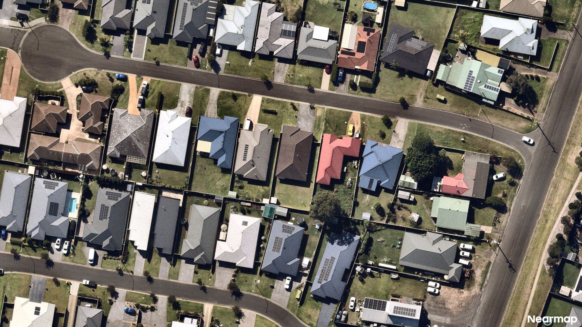 Vertical aerial view