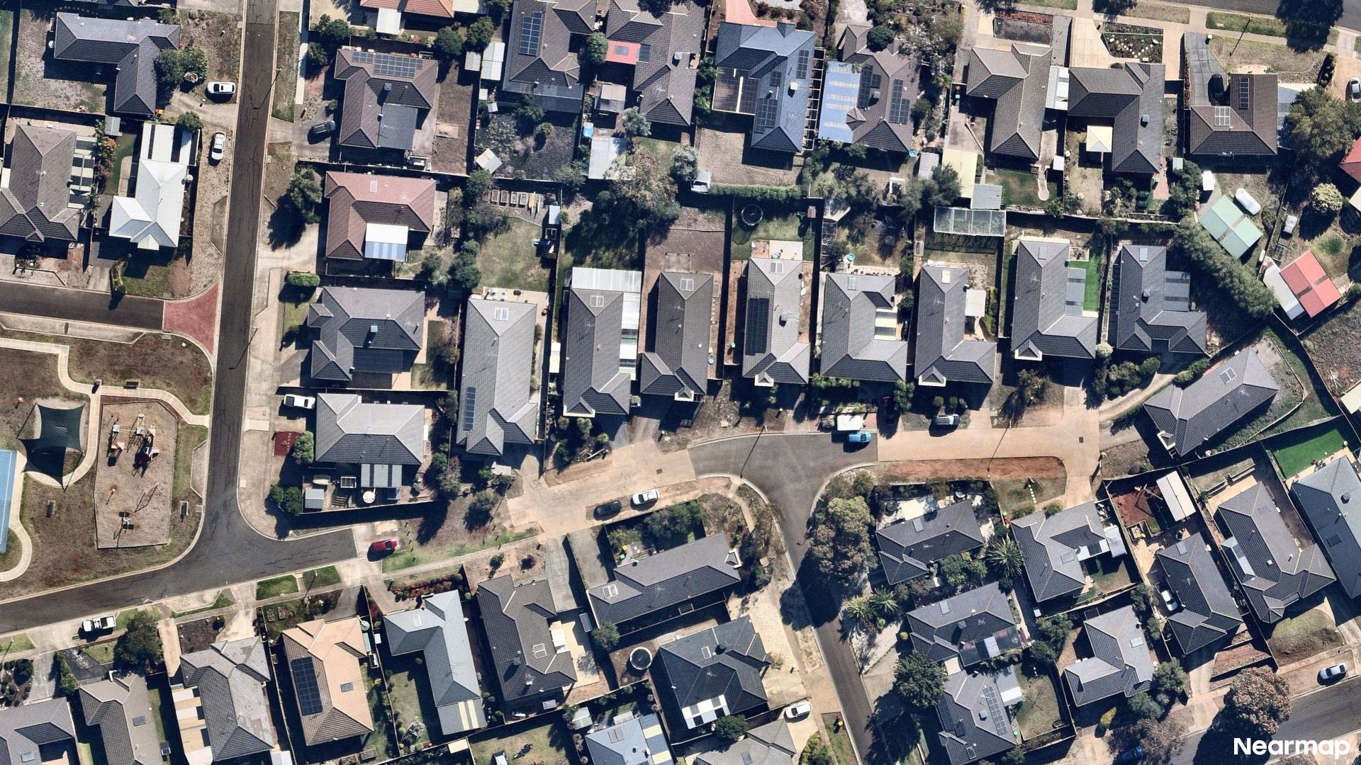 Vertical aerial view