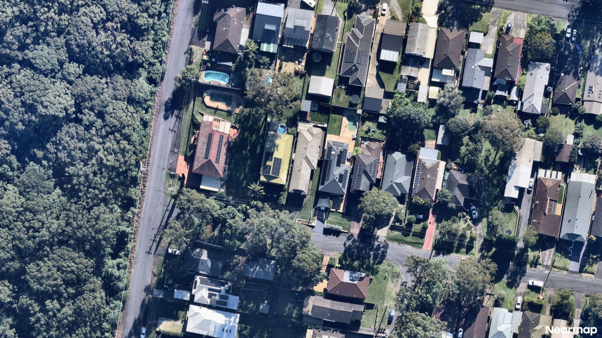 Vertical aerial view