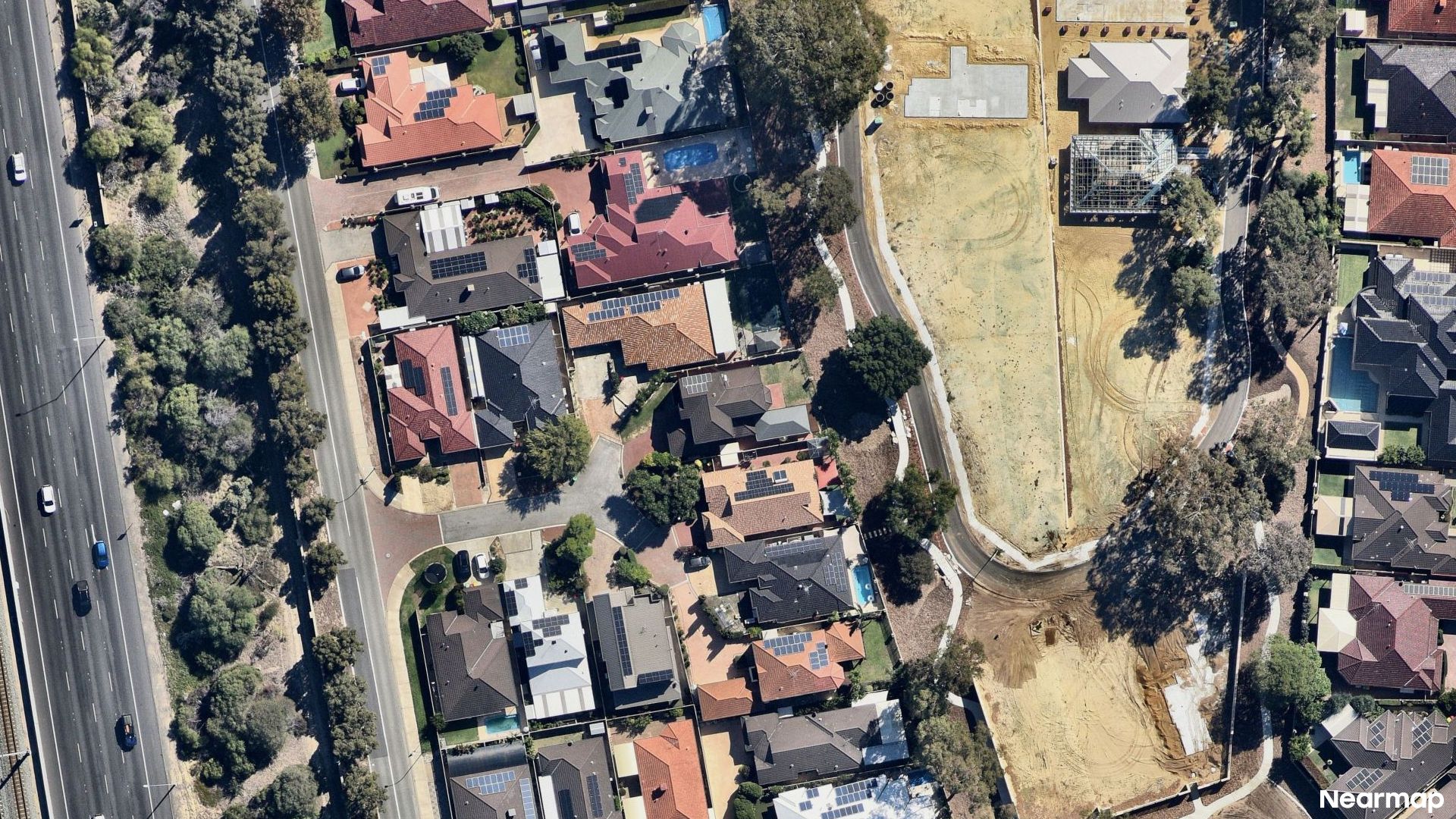 Vertical aerial view