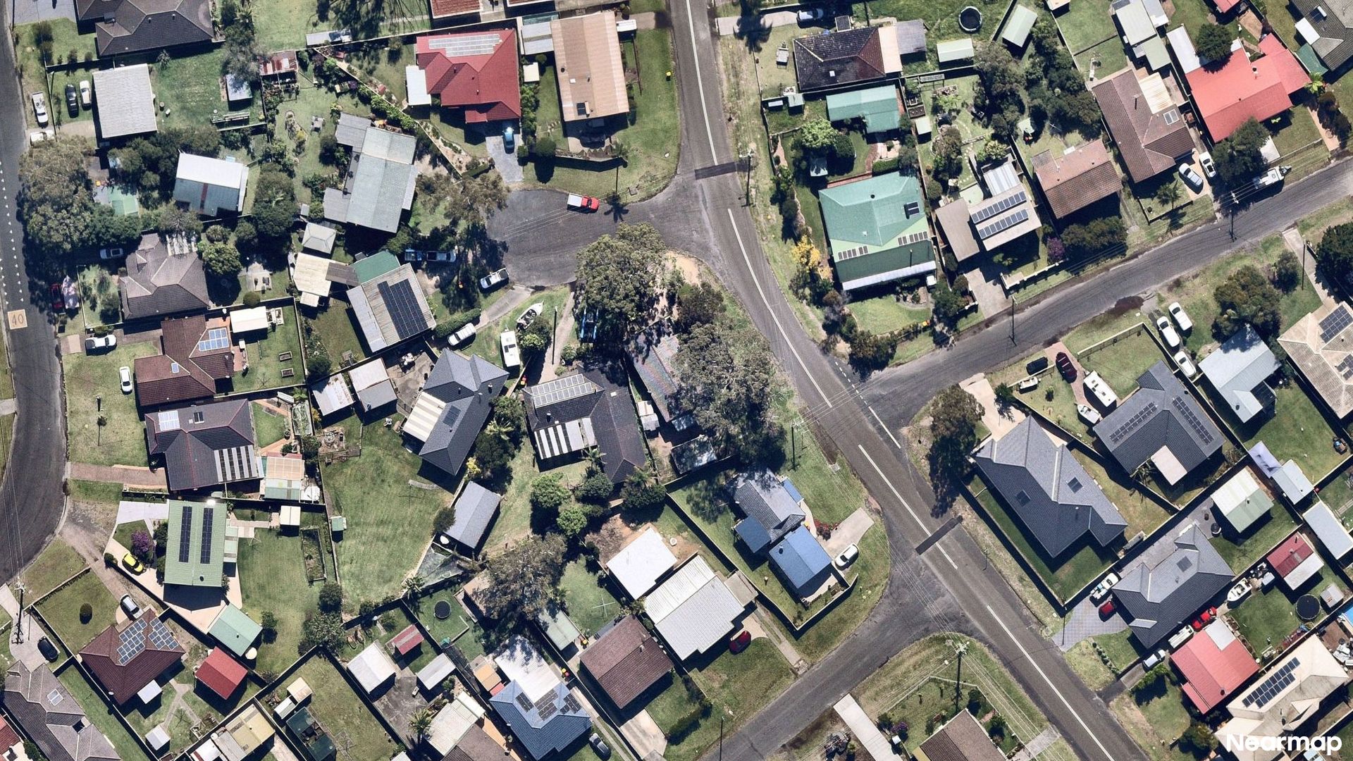 Vertical aerial view