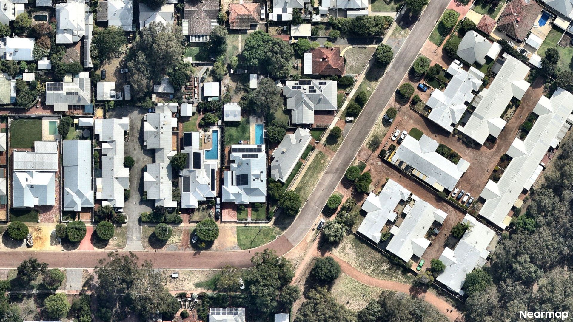 Vertical aerial view