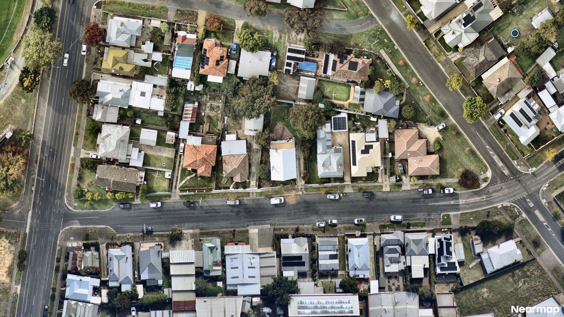 Vertical aerial view