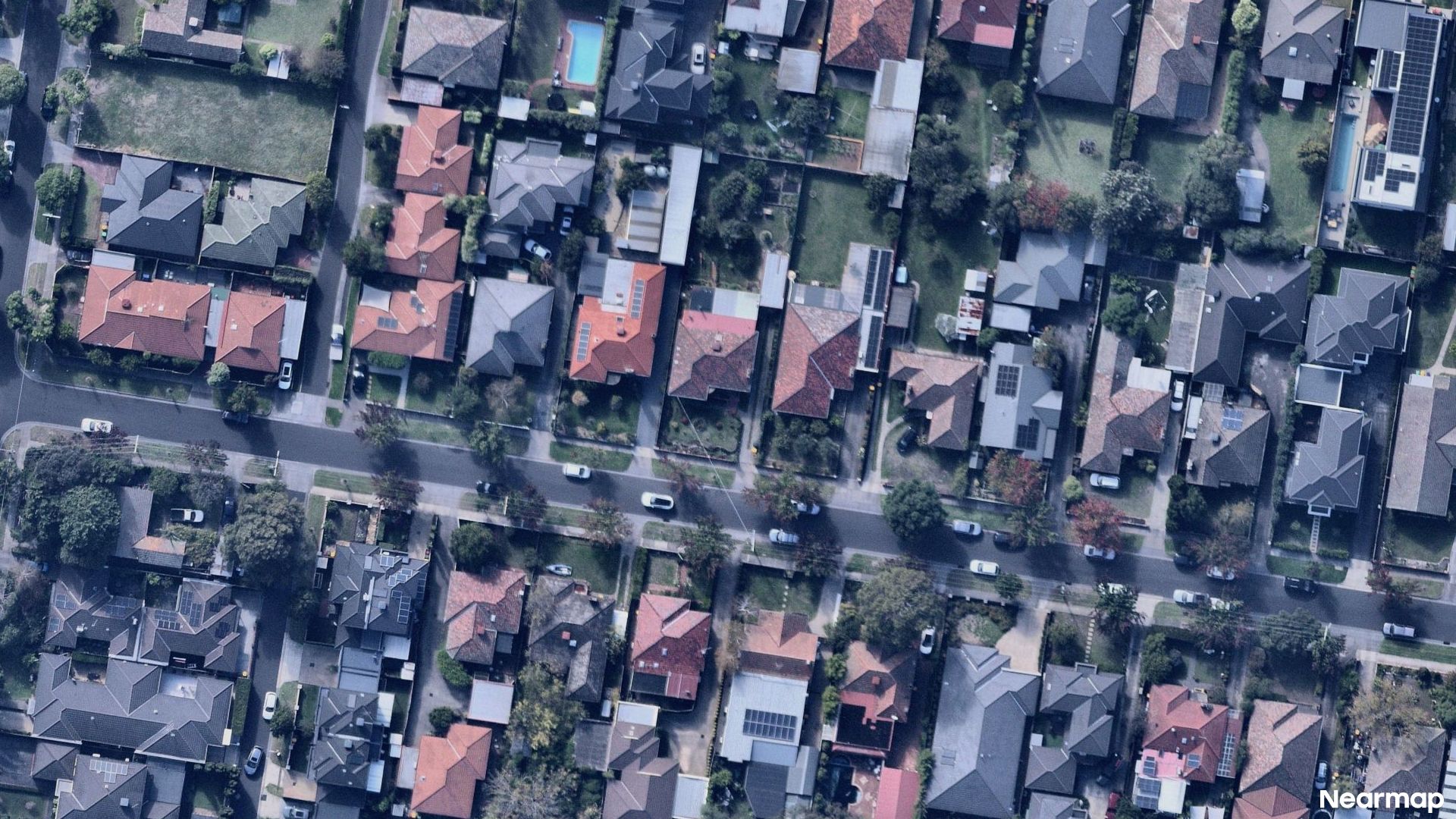 Vertical aerial view