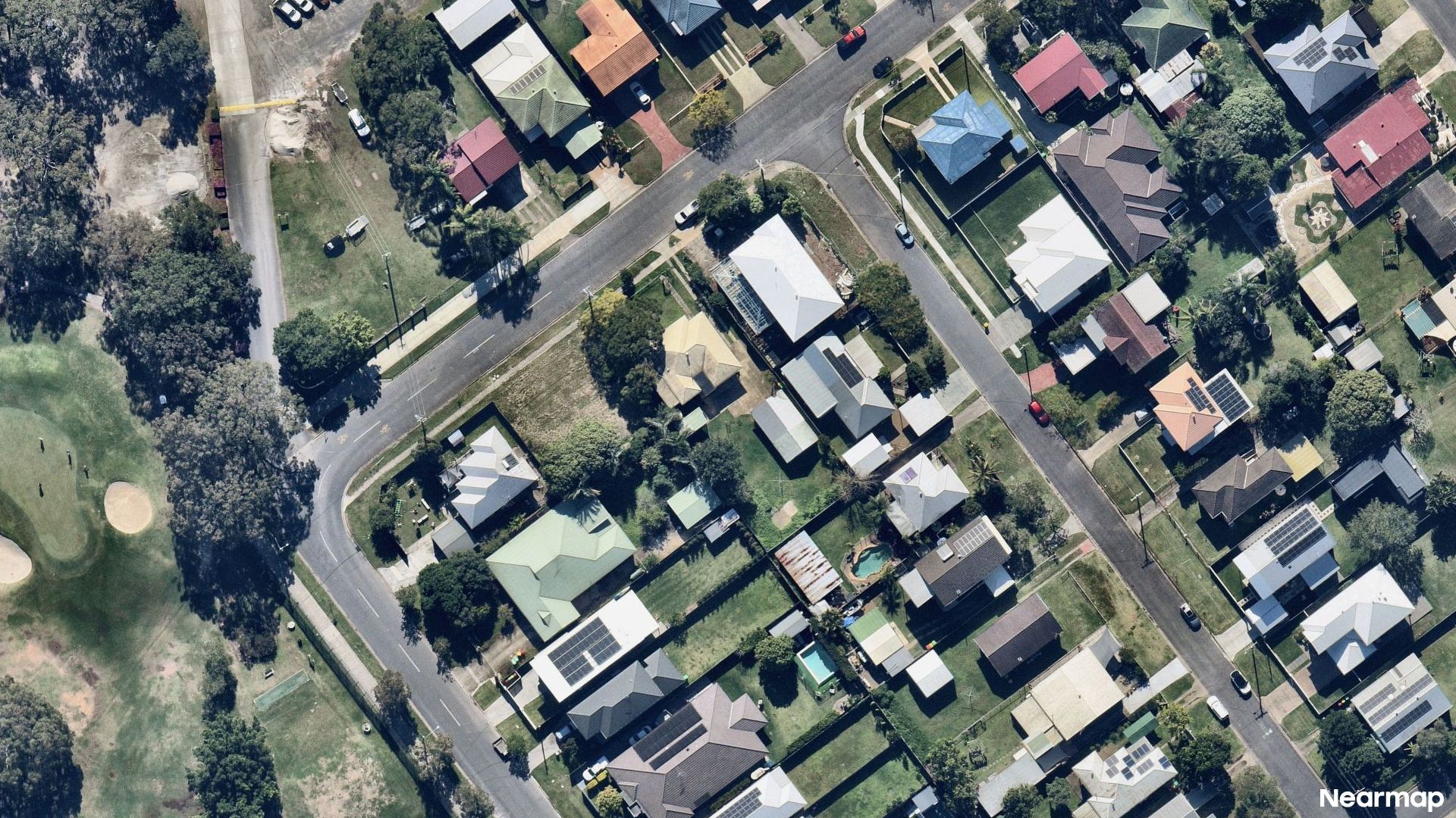 Vertical aerial view