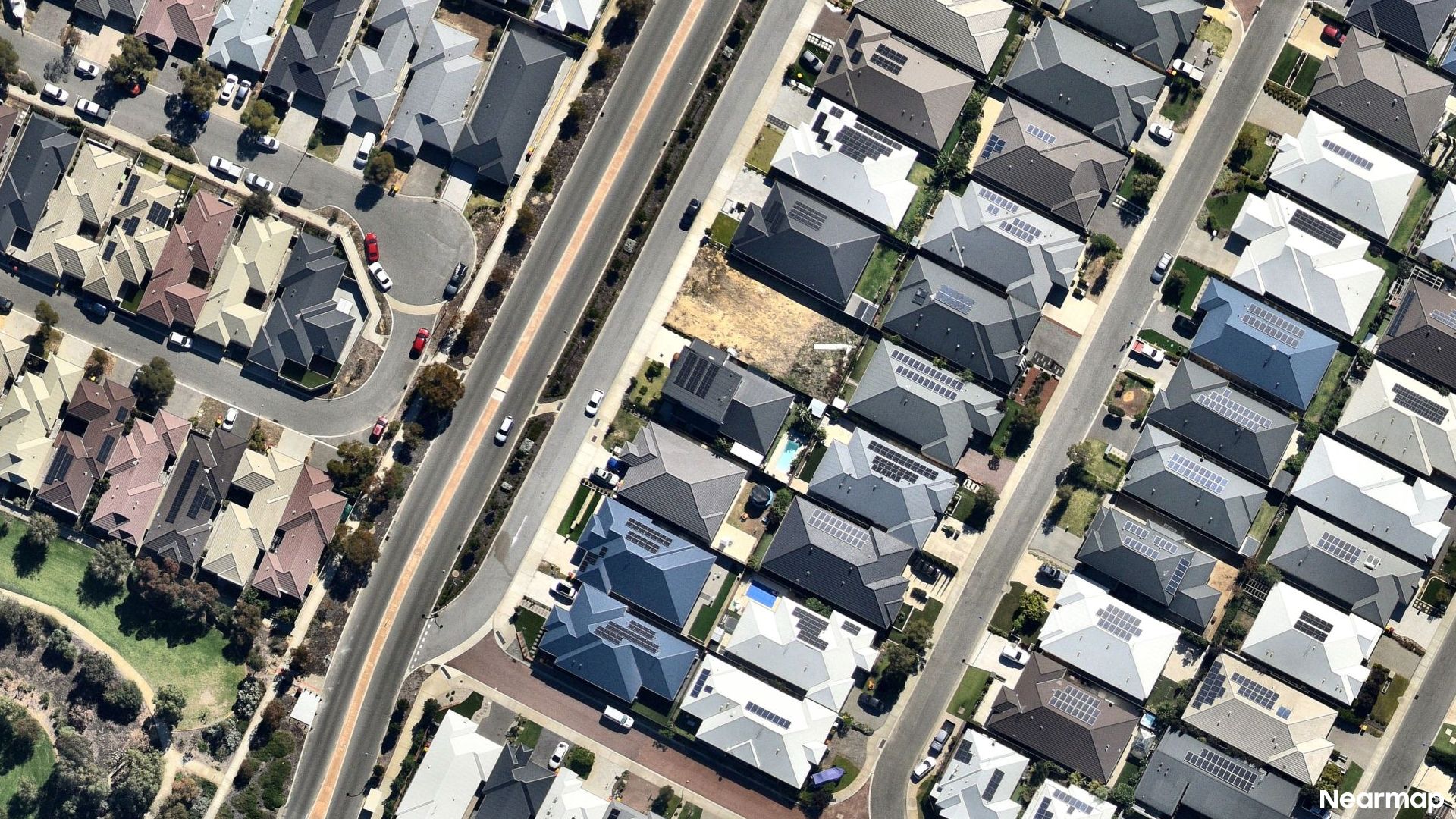 Vertical aerial view