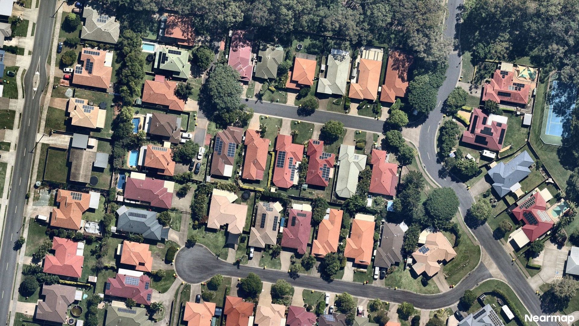 Vertical aerial view