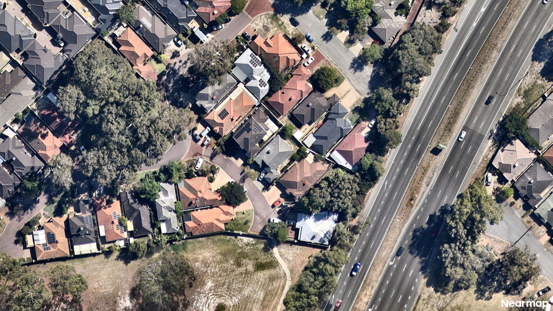 Vertical aerial view