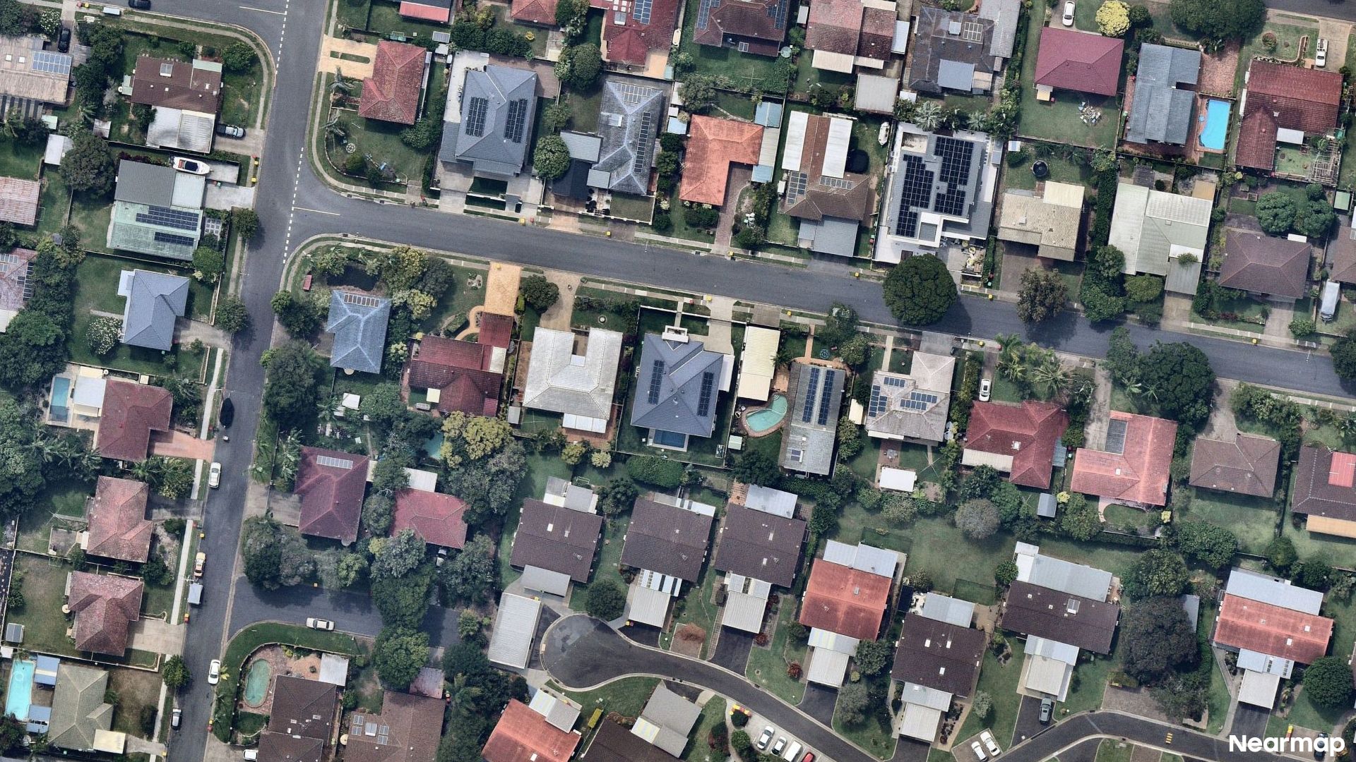 Vertical aerial view