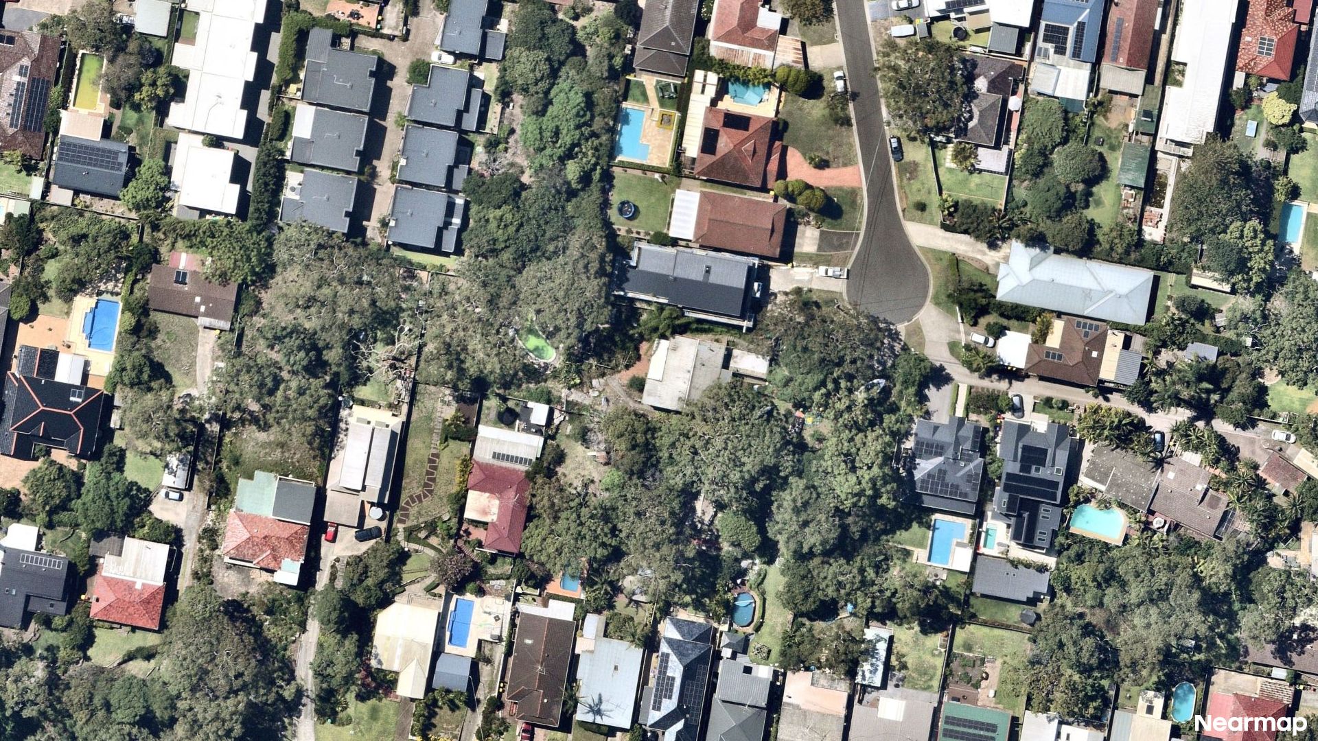 Vertical aerial view