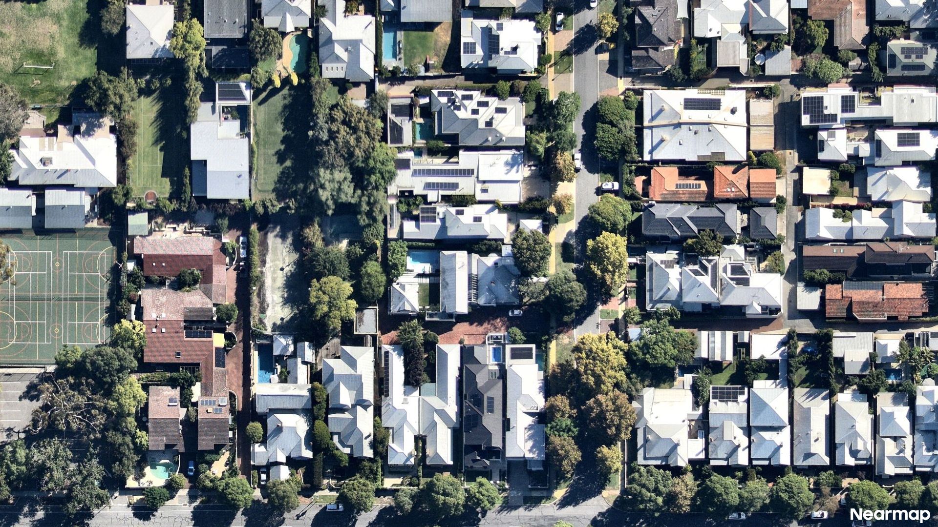 Vertical aerial view