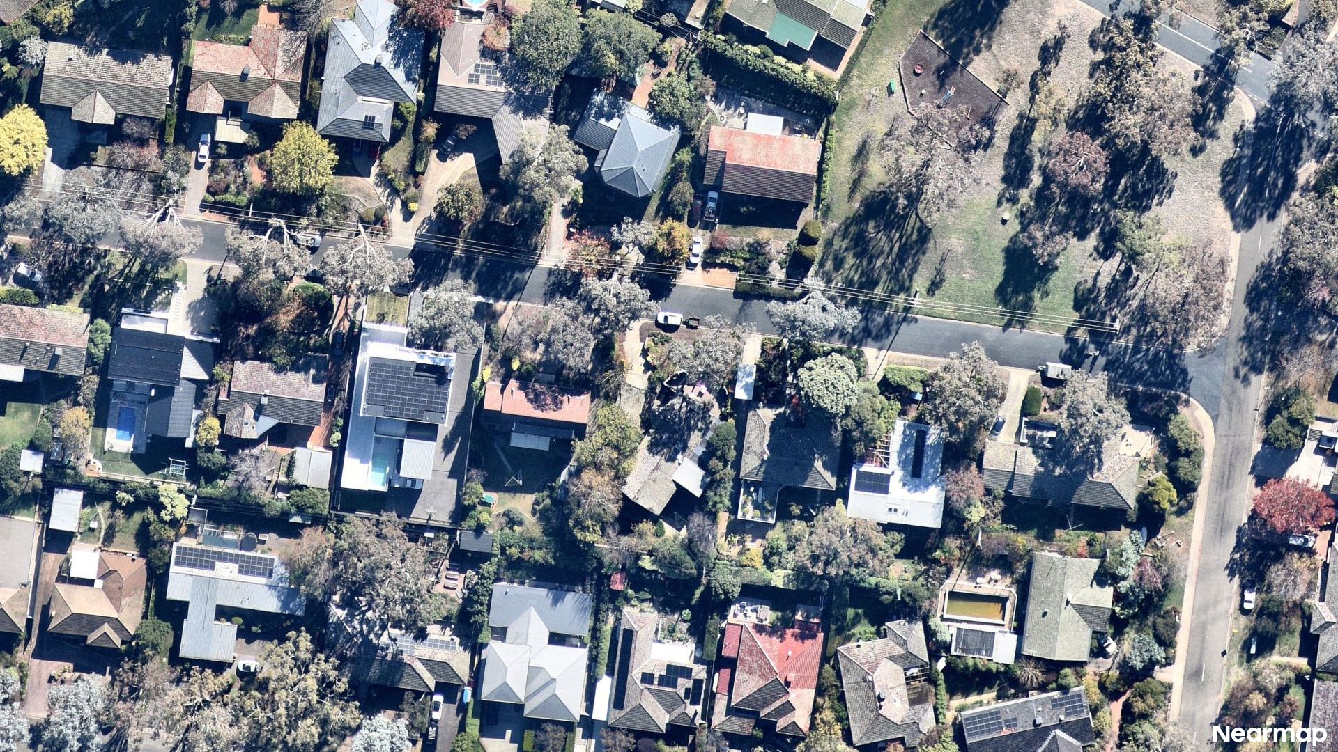 Vertical aerial view