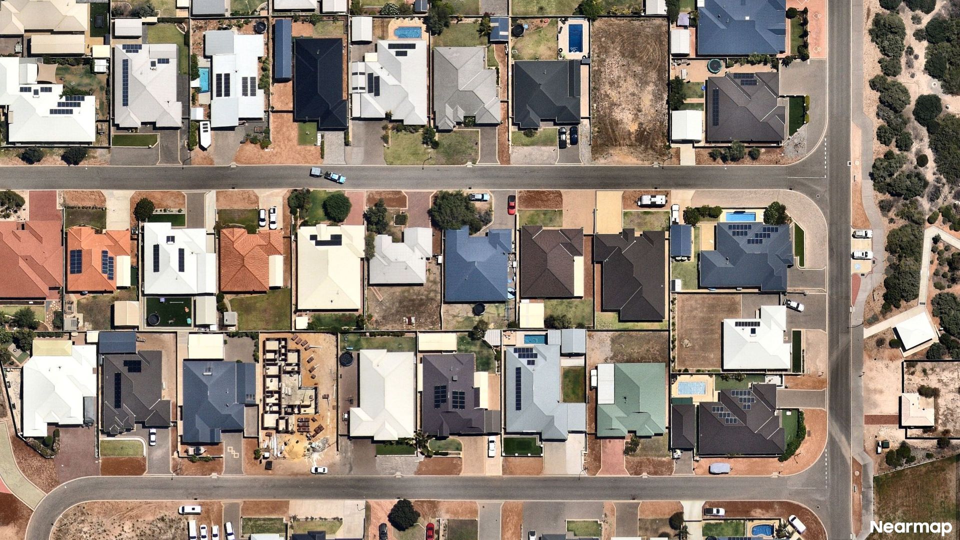 Vertical aerial view