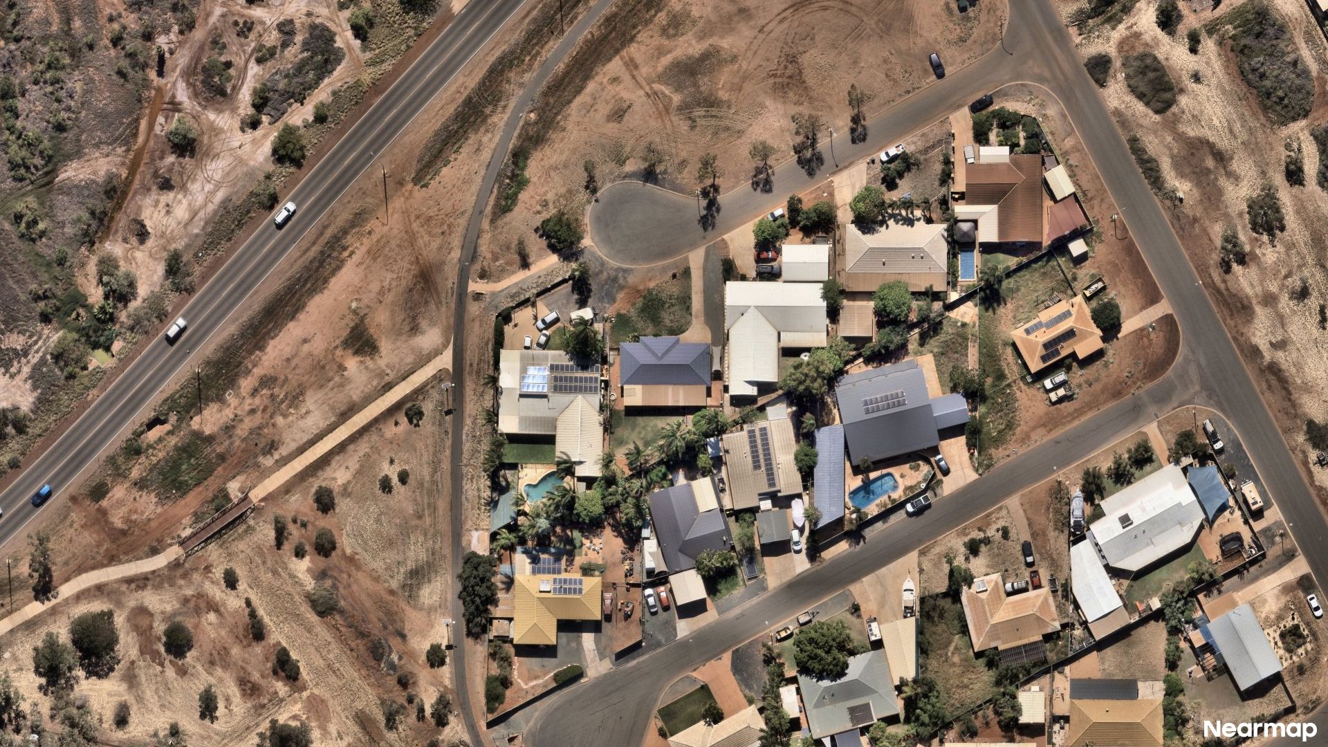 Vertical aerial view