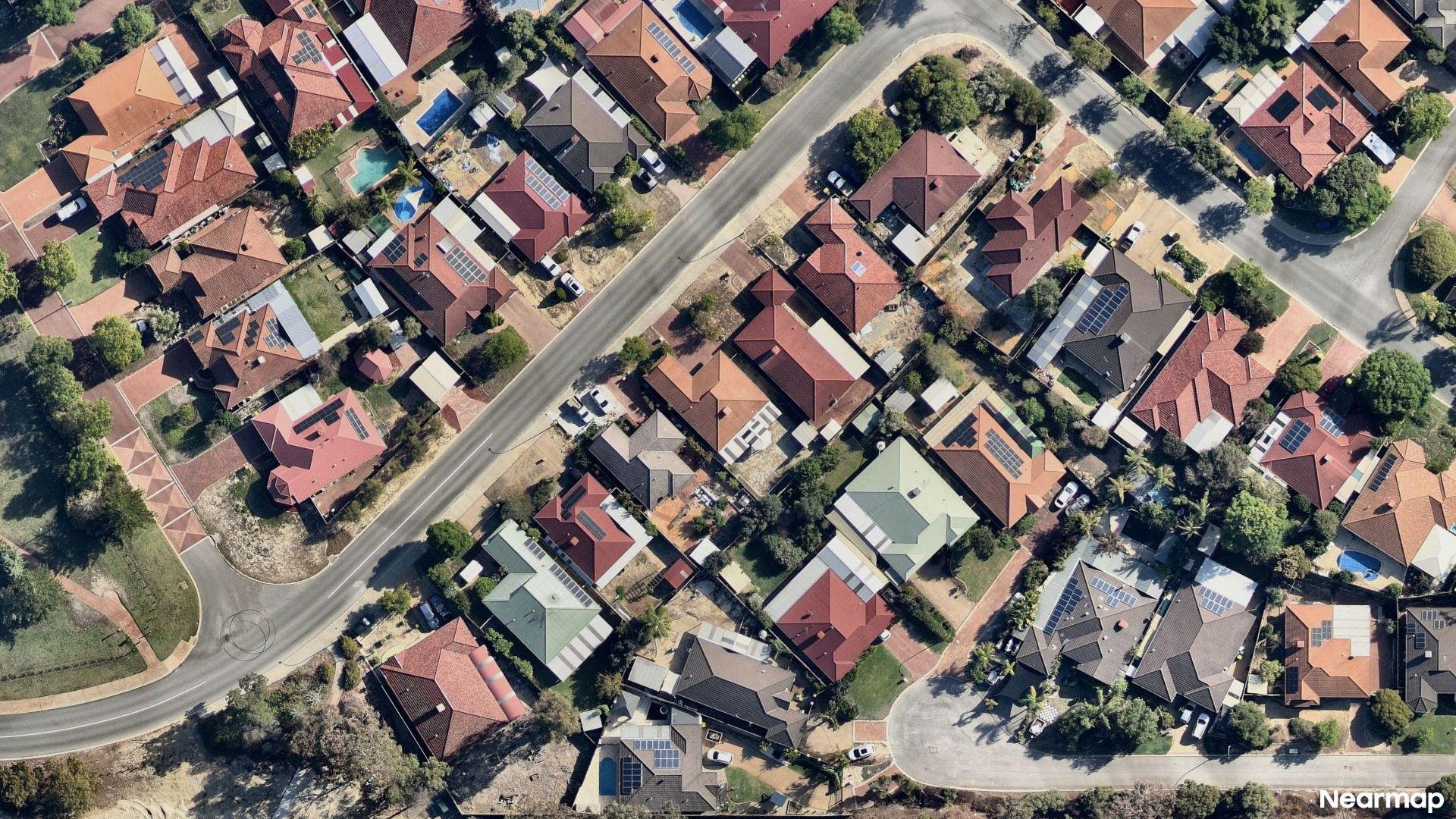 Vertical aerial view