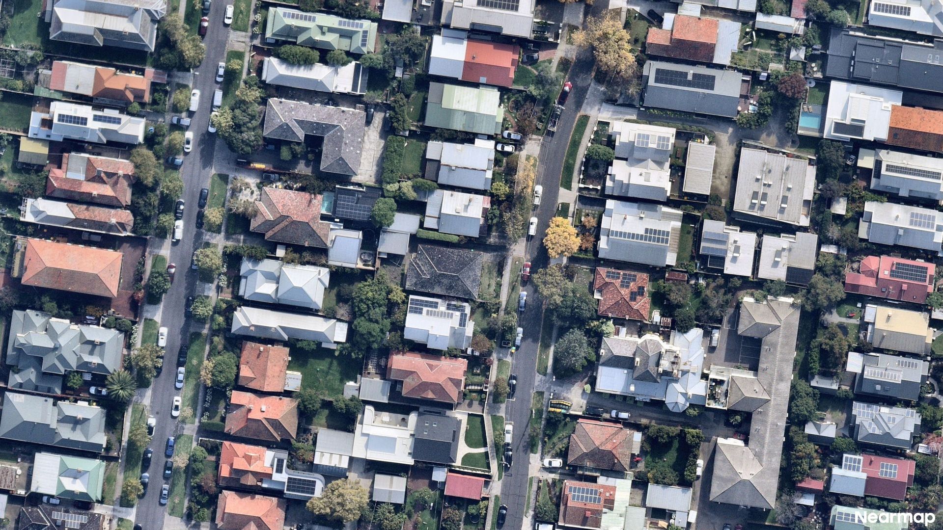Vertical aerial view