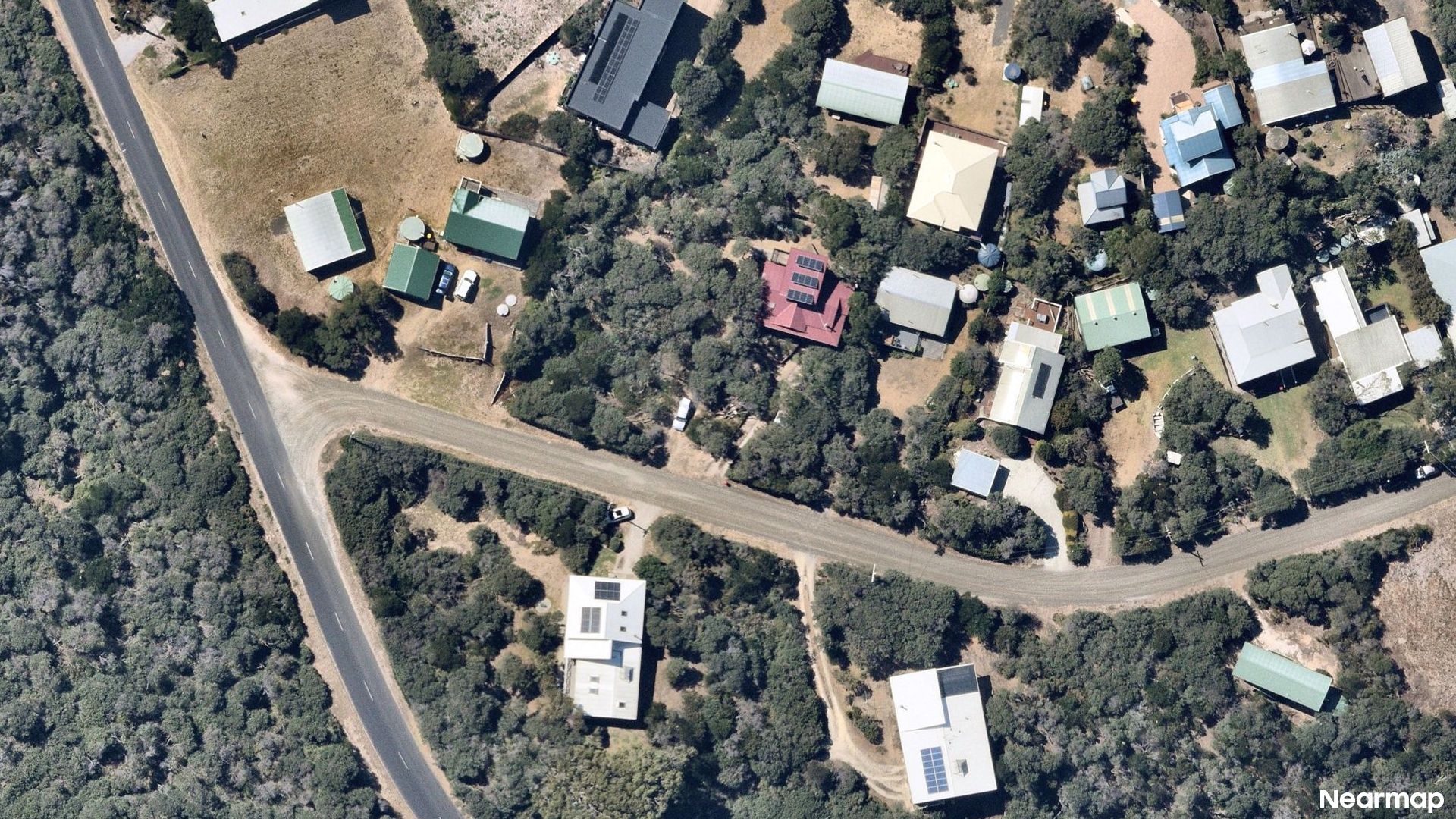 Vertical aerial view
