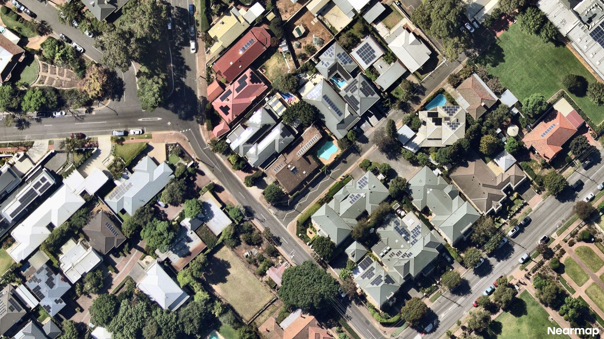Vertical aerial view