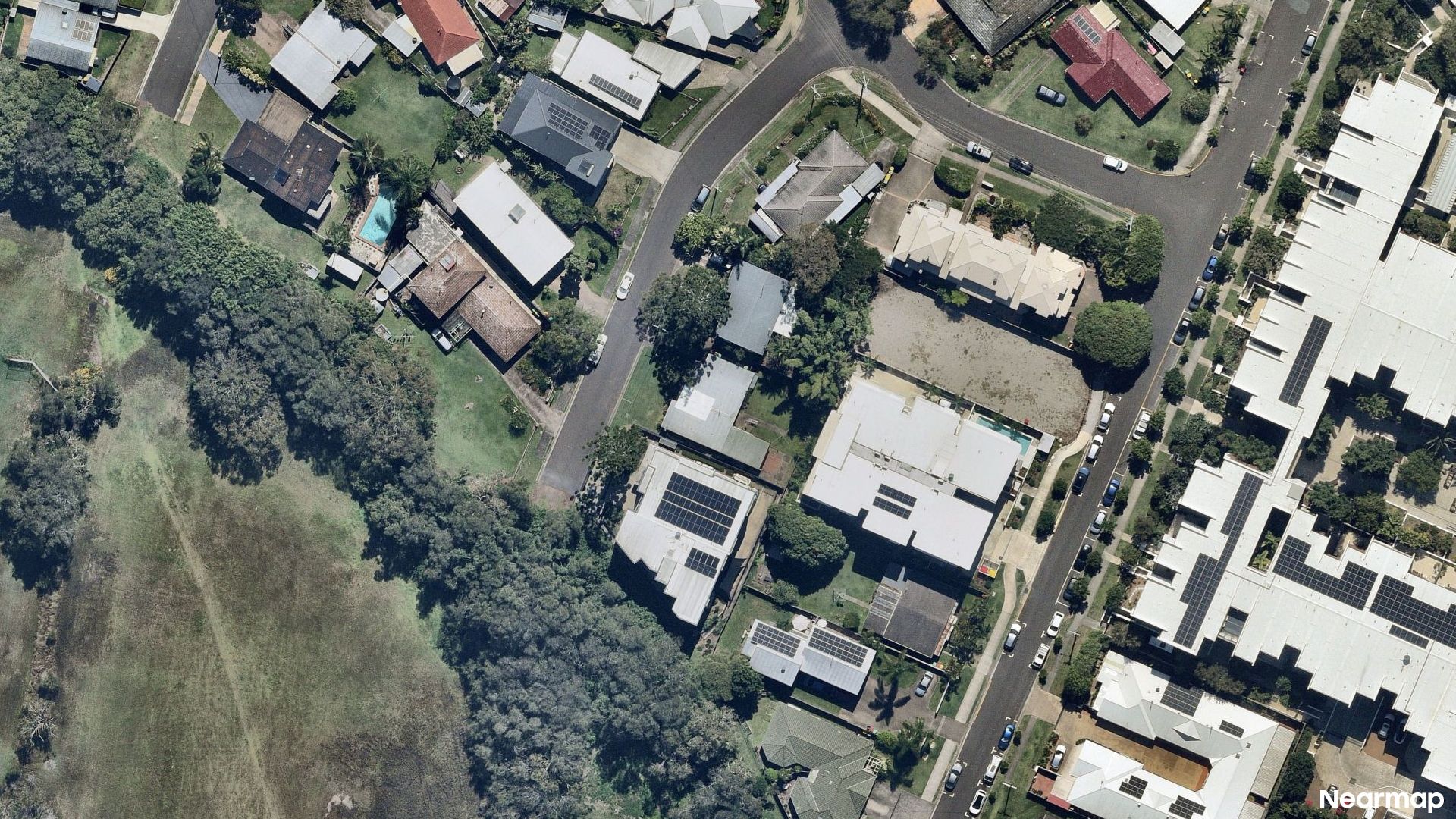 Vertical aerial view