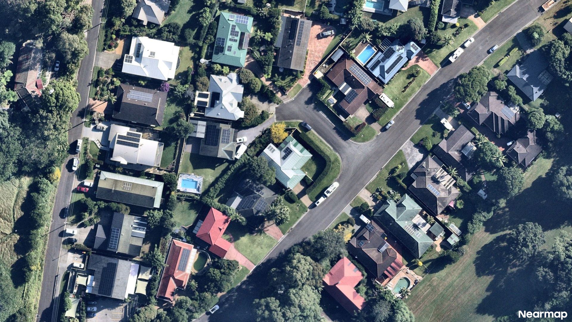 Vertical aerial view