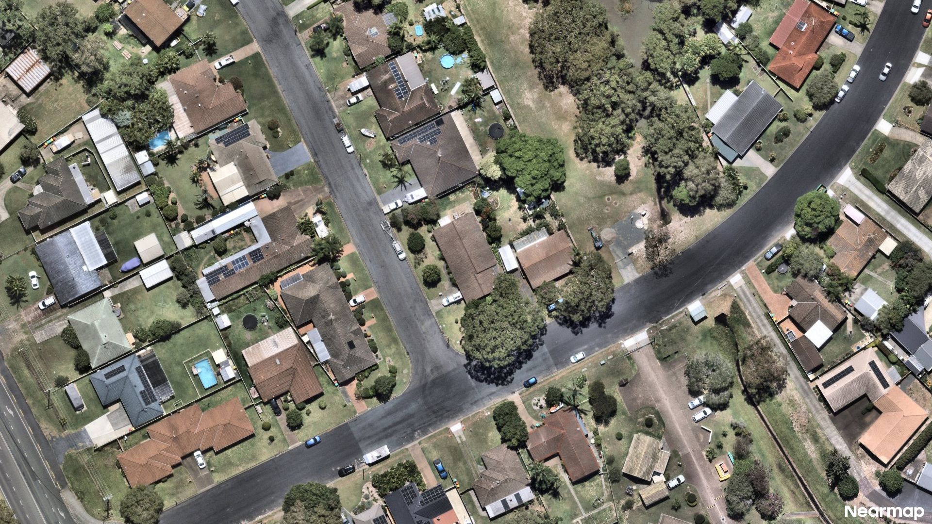 Vertical aerial view