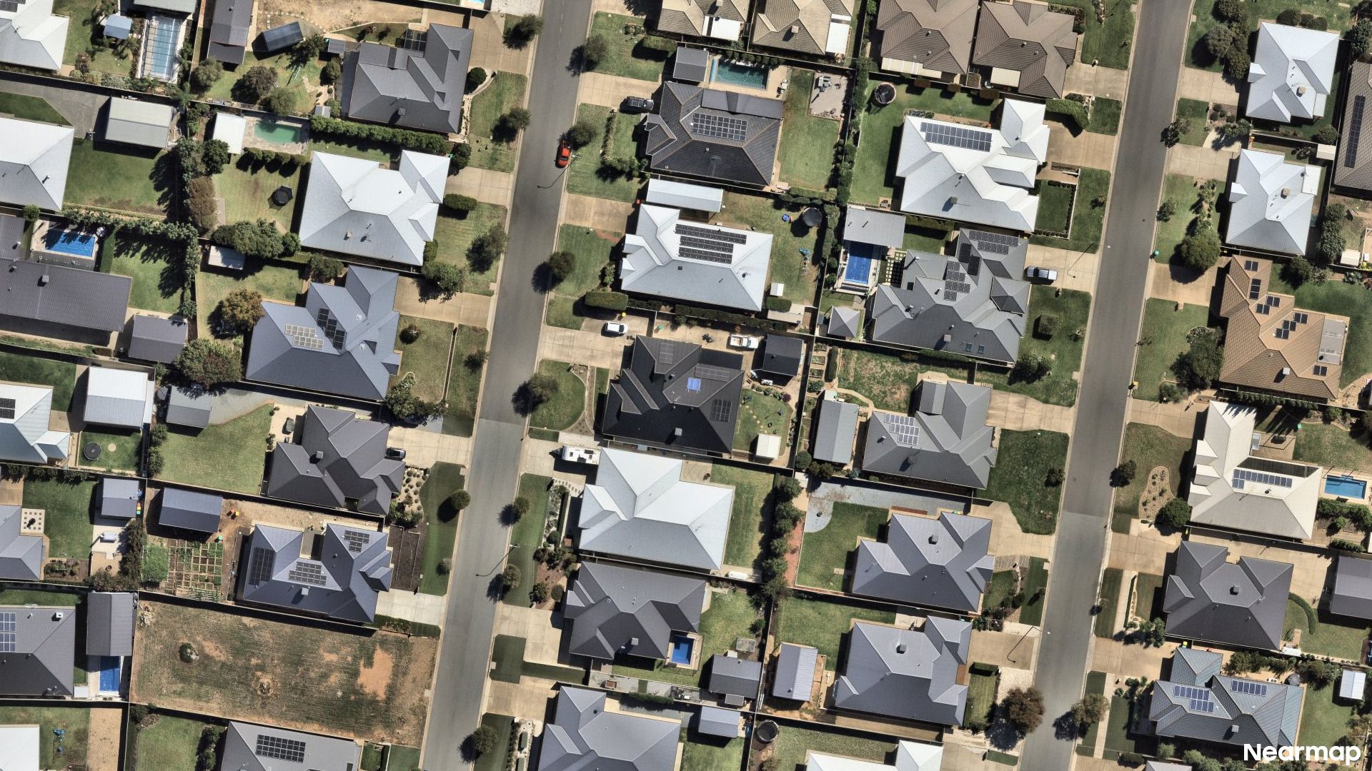 Vertical aerial view