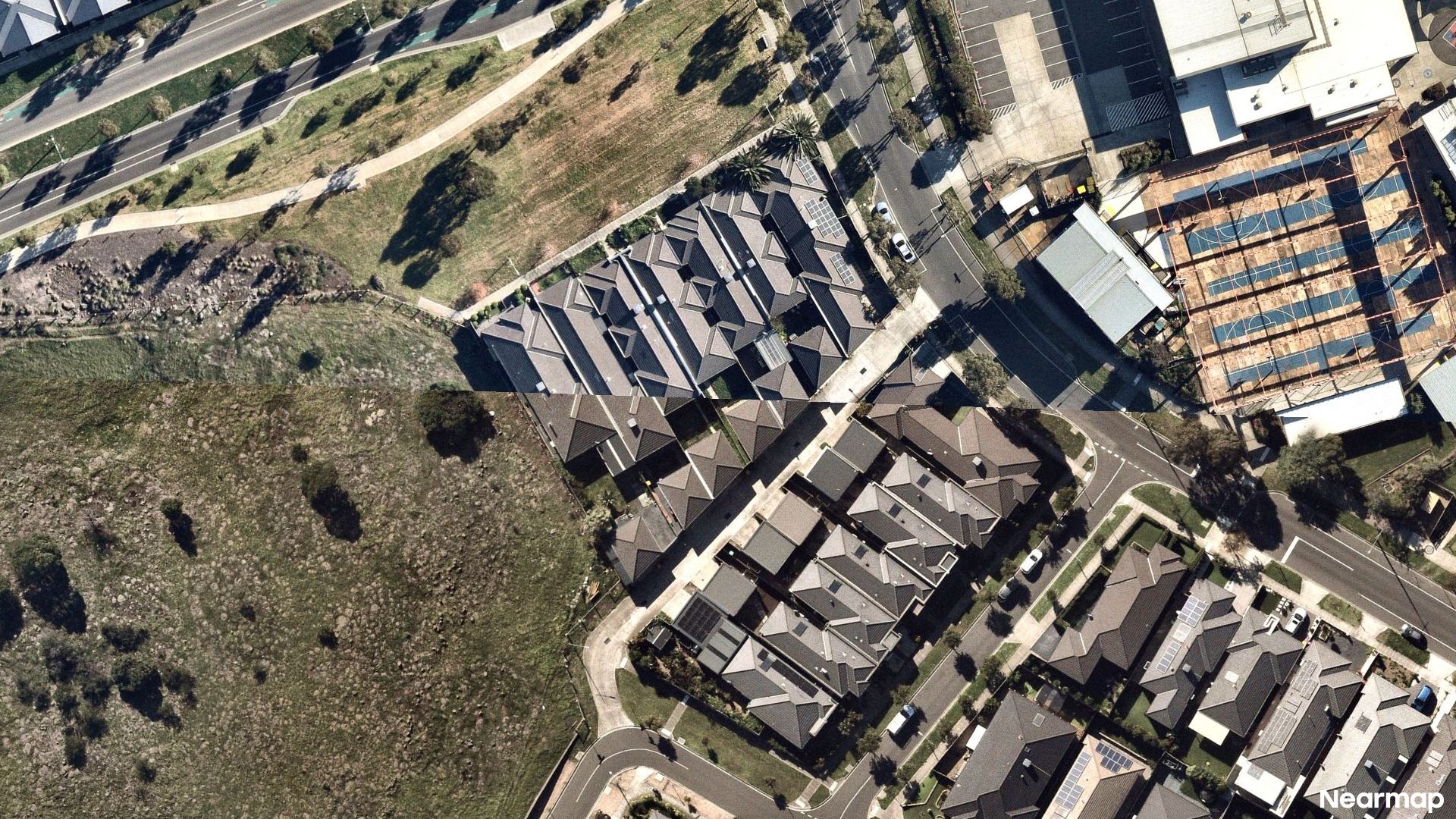 Vertical aerial view
