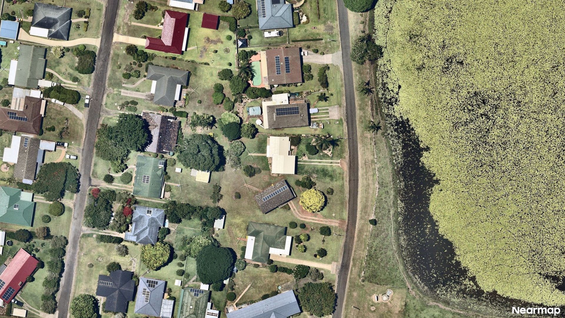 Vertical aerial view